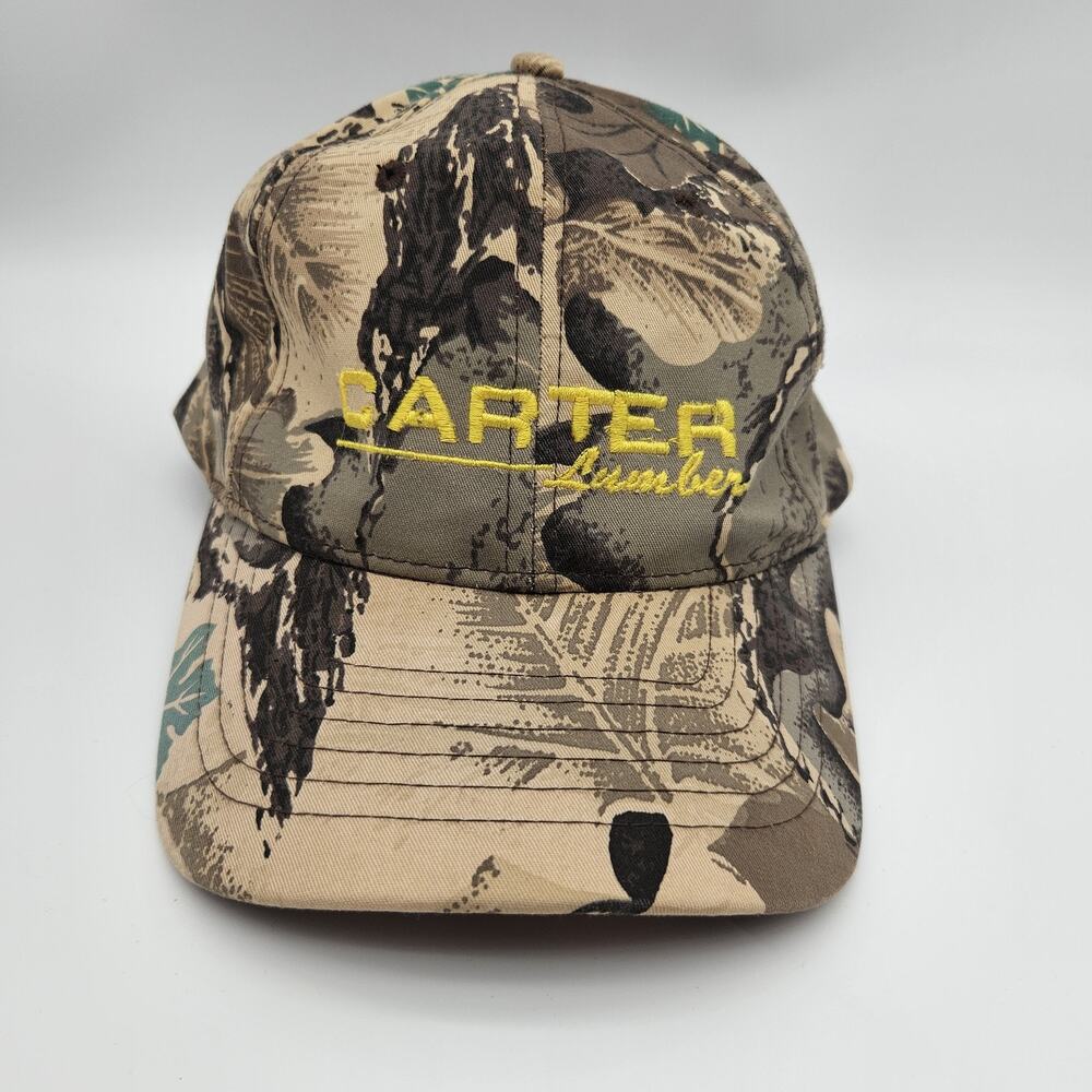 Carter Lumber‎ Hat Cap Snap Back Camo Camouflage Embroidered Outdoor Mens KC
